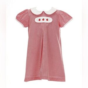 NWT Edgehill Collection Baby Girls Peter Pan Cap Sleeve Tab Dress Sz 6